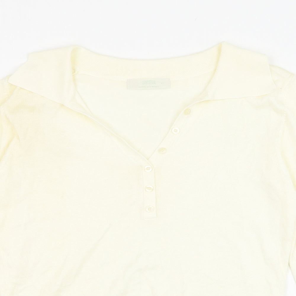 Womens UK Size 12 Marks and Spencer Ivory Pullover Jumper
