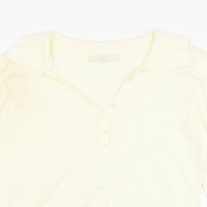 Womens UK Size 12 Marks and Spencer Ivory Pullover Jumper
