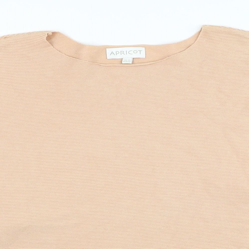 Womens UK Size 12 Apricot Orange Pullover Jumper