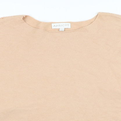 Womens UK Size 12 Apricot Orange Pullover Jumper