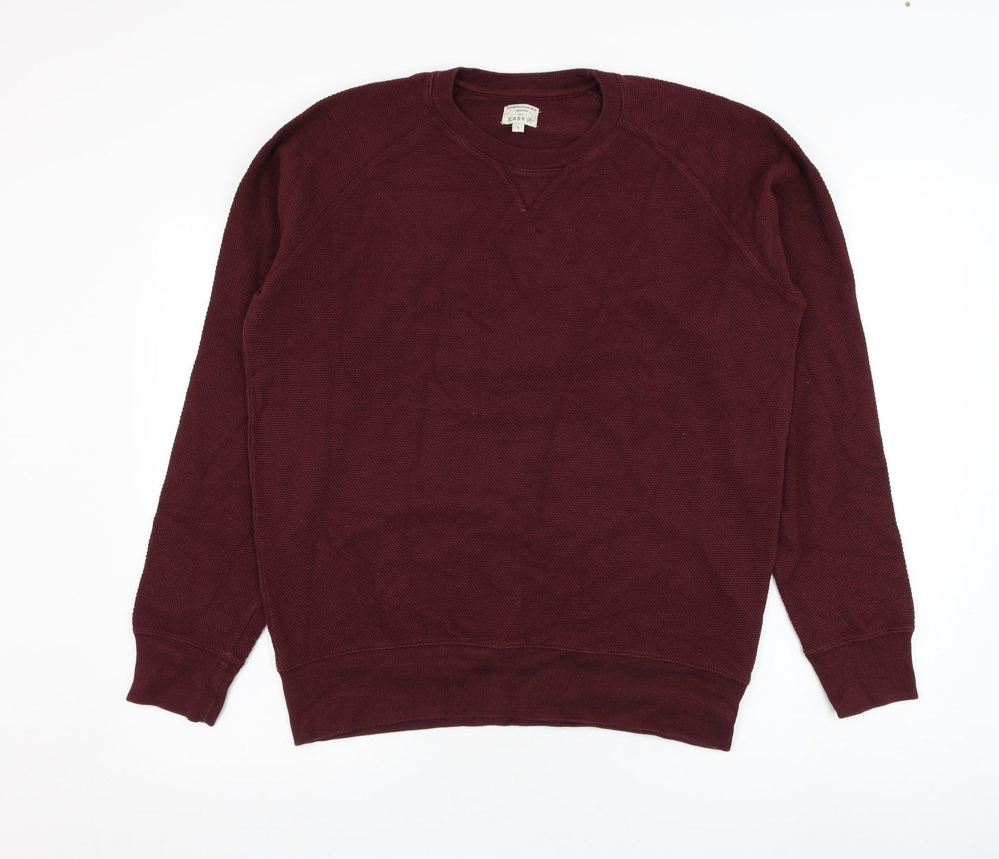 Mens UK Size L Matalan Red Pullover Sweatshirt