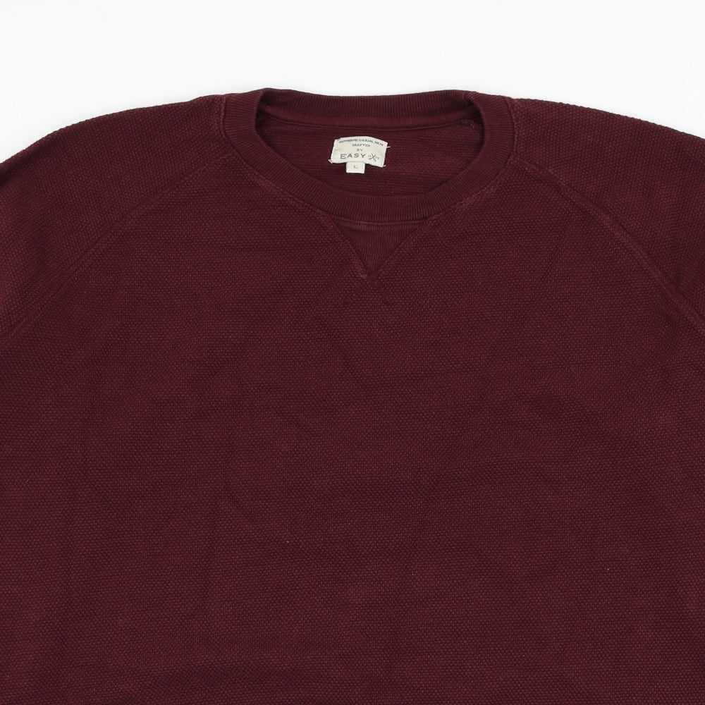 Mens UK Size L Matalan Red Pullover Sweatshirt