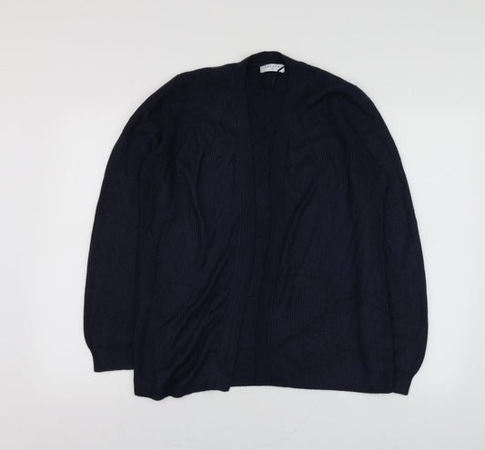 Womens UK Size 12 Papaya Blue Cardigan Jumper