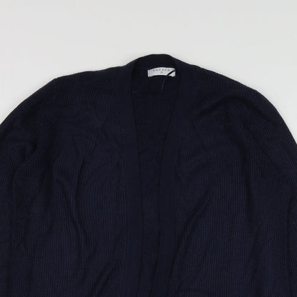 Womens UK Size 12 Papaya Blue Cardigan Jumper