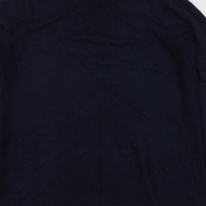 Womens UK Size 12 Papaya Blue Cardigan Jumper