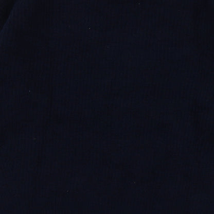 Priamrk Womens Blue V-Neck  Polyester Pullover Jumper Size S