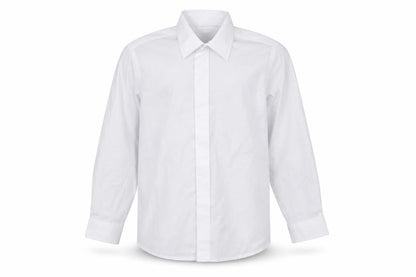 ColinRoss Boys White  Polyester Basic Button-Up Size 12 Years Collared