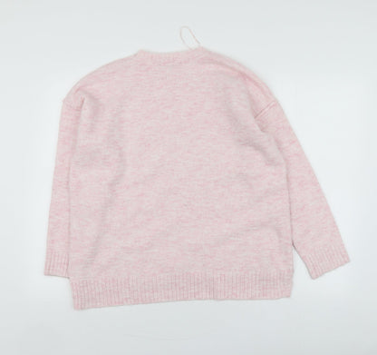 Womens UK Size 12 Bonmarché Pink Pullover Jumper