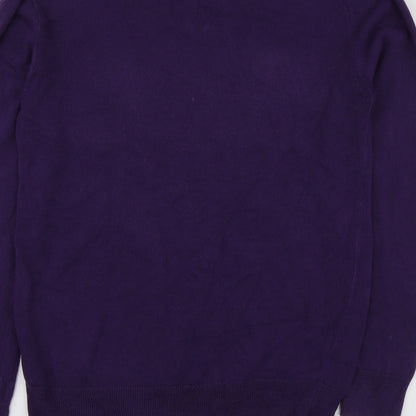 Womens UK Size S Cedar Wood State Purple Pullover Jumper