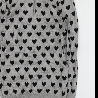 Womens UK Size S Millenium Grey Pullover Jumper