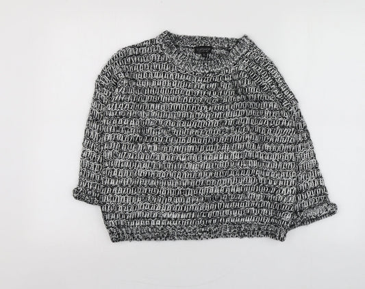Womens UK Size 4 Topshop Grey Pullover Jumper