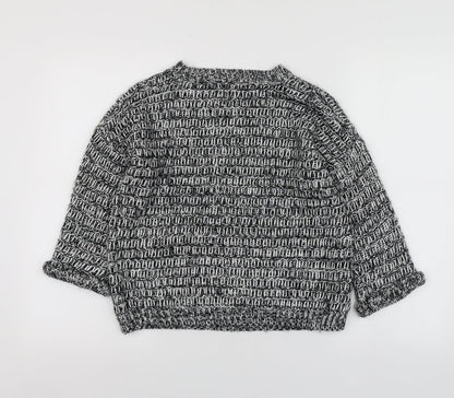 Womens UK Size 4 Topshop Grey Pullover Jumper