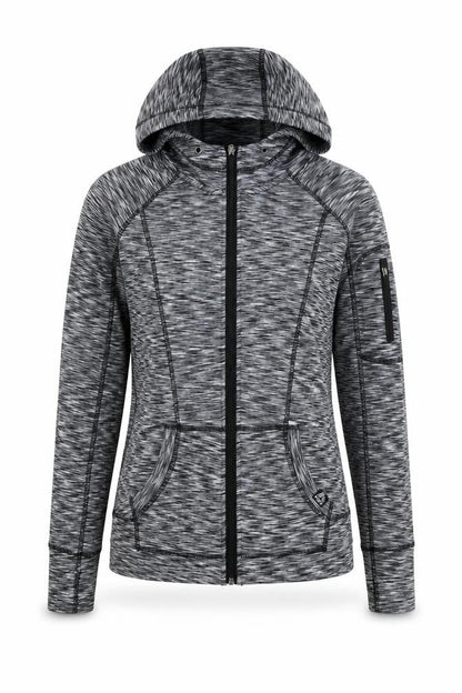 RBX Womens Grey  Polyester Full Zip Hoodie Size S
