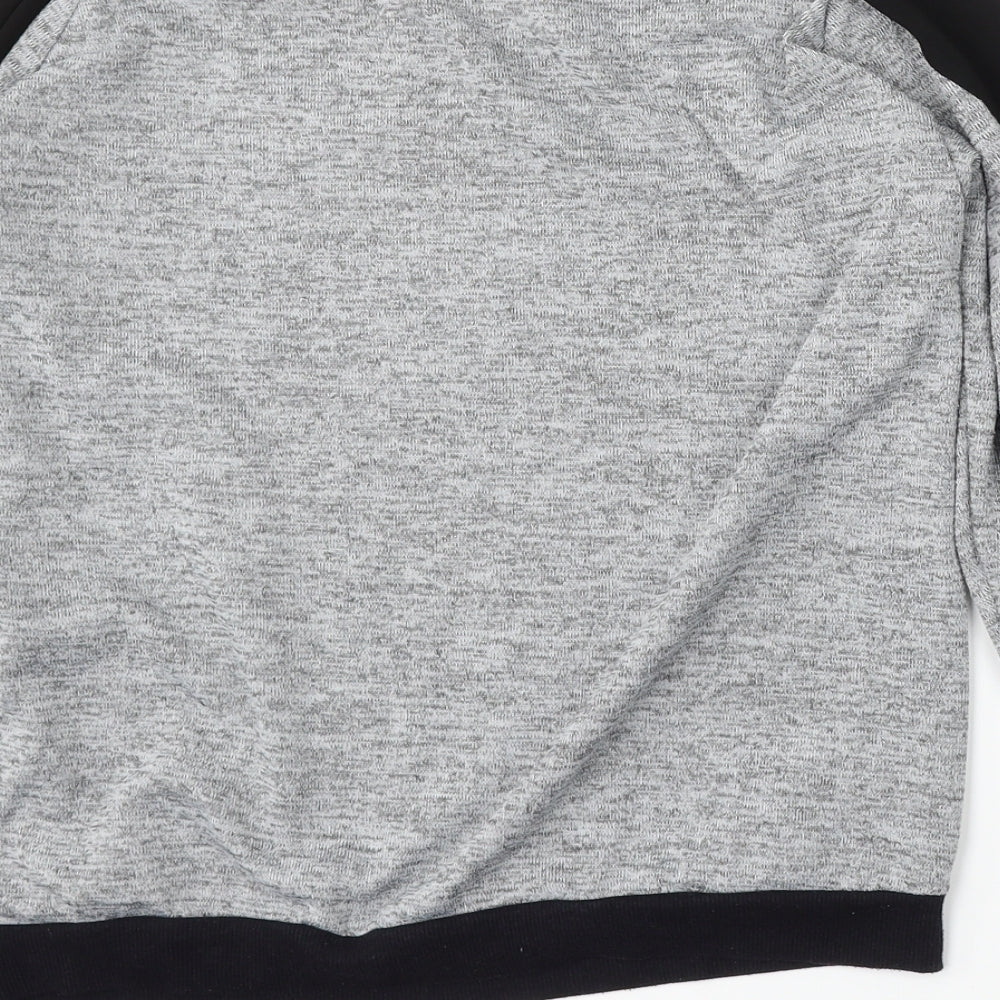 George Womens Grey Round Neck  Polyester Pullover Jumper Size 14