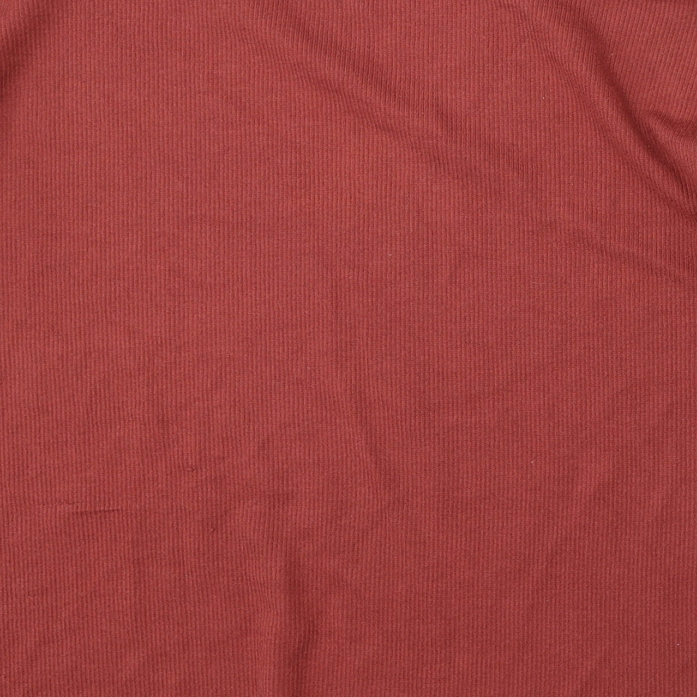 Primark Womens Red Round Neck  Polyester Pullover Jumper Size 6