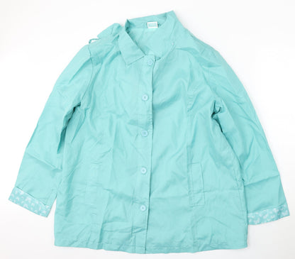 Womens UK Size L Anne De Lancay Blue Jacket