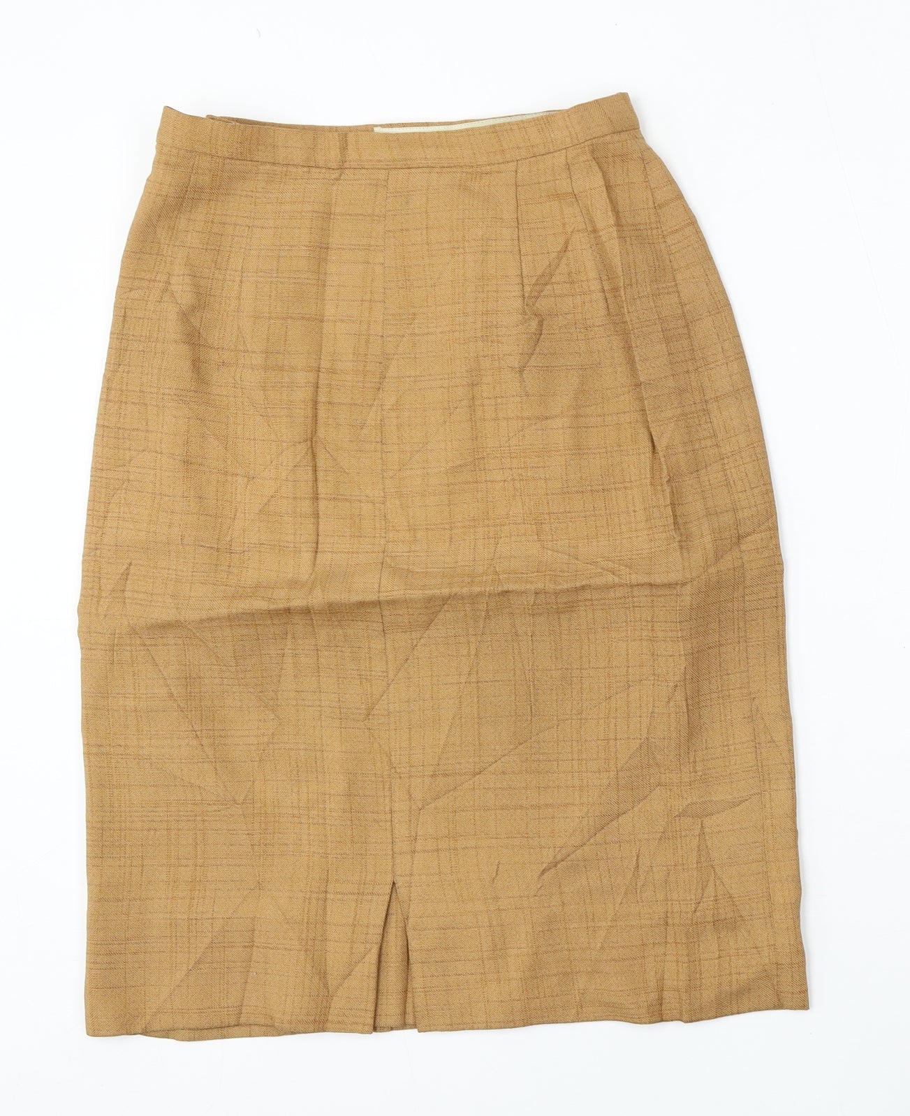 Rensor Womens Beige  Polyester Straight & Pencil Skirt Size 28 in