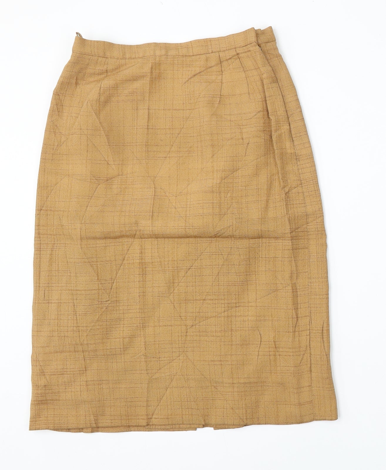 Rensor Womens Beige  Polyester Straight & Pencil Skirt Size 28 in