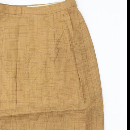 Rensor Womens Beige  Polyester Straight & Pencil Skirt Size 28 in