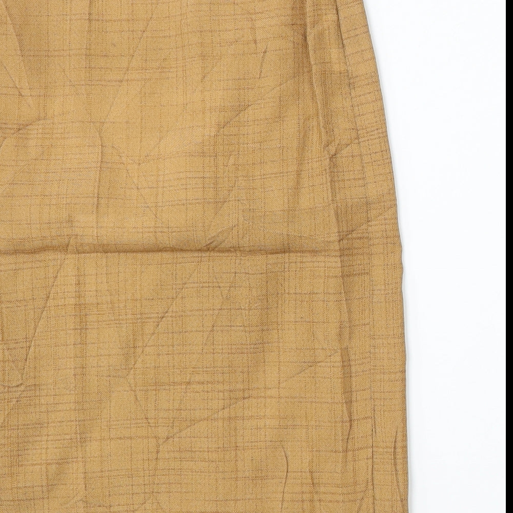 Rensor Womens Beige  Polyester Straight & Pencil Skirt Size 28 in