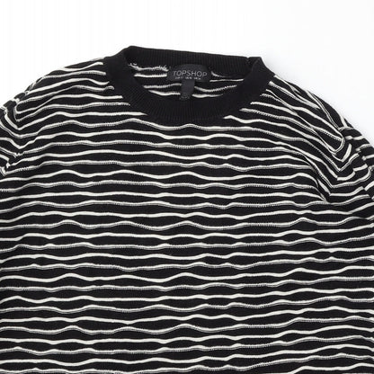 Womens UK Size 14 Topshop Black Pullover Jumper