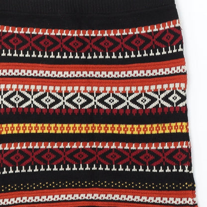 Chemistry Womens Multicoloured Geometric Acrylic Straight & Pencil Skirt Size 28 in