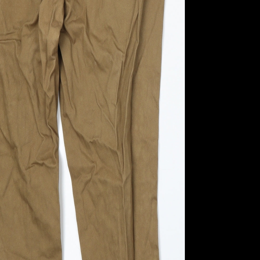 Womens UK Size 12 River Island Regular Fit  Brown Trousers