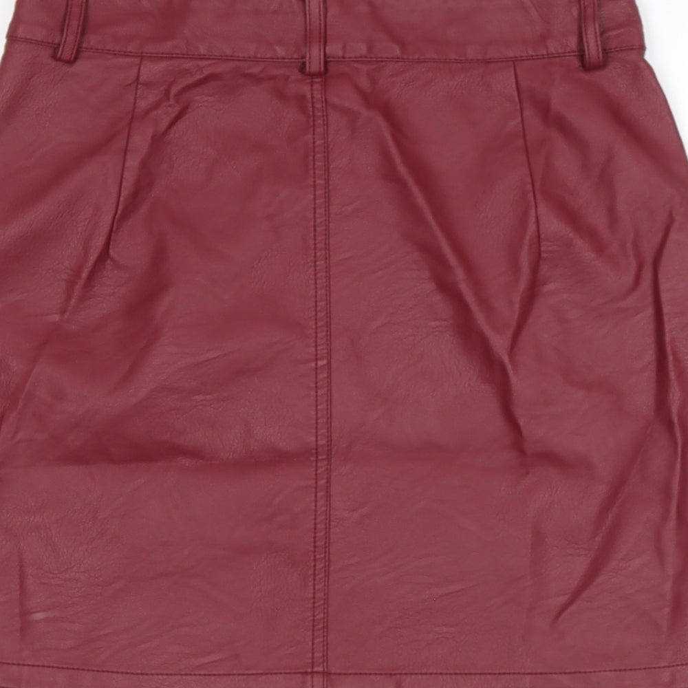 DEMIN CLUB Womens Purple  Polyethylene Bandage Skirt Size 10