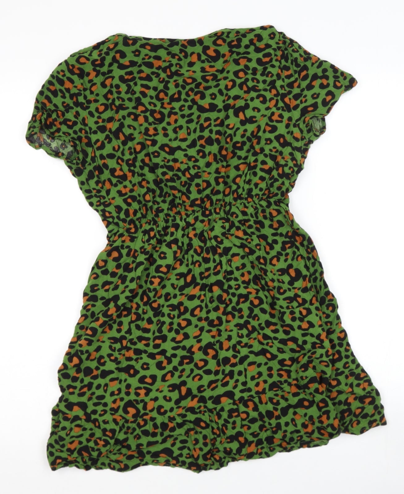 REWOEN Womens Green  Cotton Skater Dress  Size S