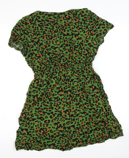 REWOEN Womens Green  Cotton Skater Dress  Size S