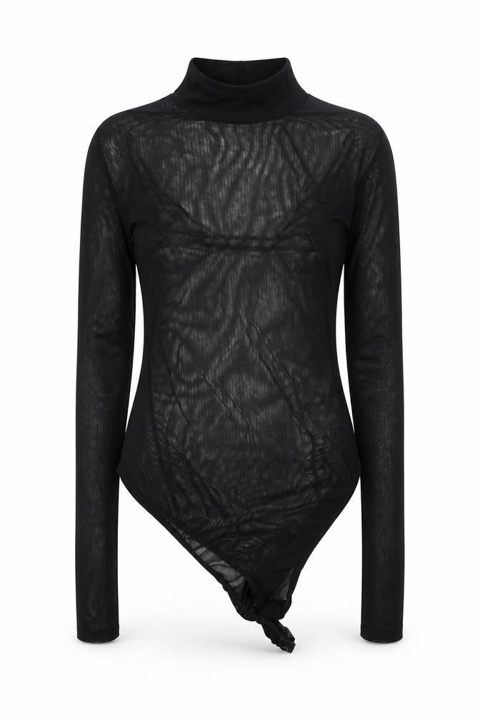 Womens UK Size 4 Boohoo Black Basic Blouse