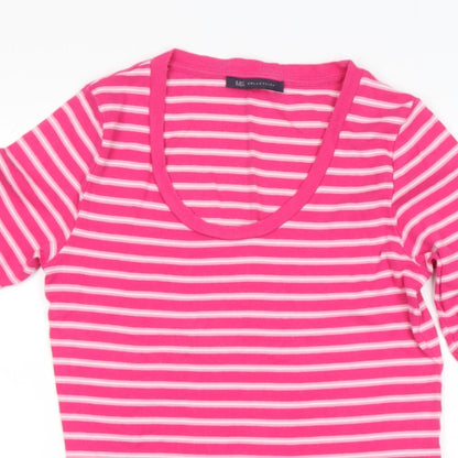 Womens UK Size 10 Marks and Spencer Pink Pullover Jumper