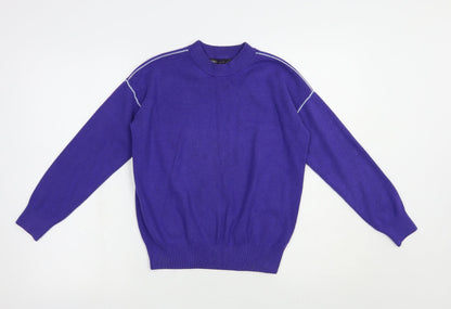 Womens UK Size S Marks and Spencer Purple Pullover Jumper