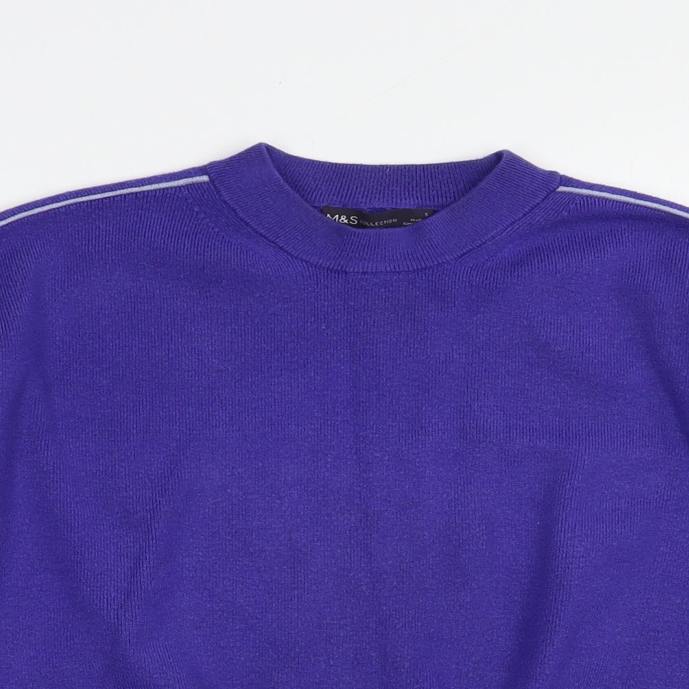 Womens UK Size S Marks and Spencer Purple Pullover Jumper