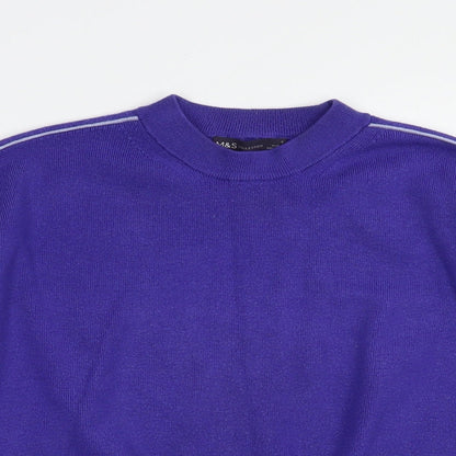 Womens UK Size S Marks and Spencer Purple Pullover Jumper