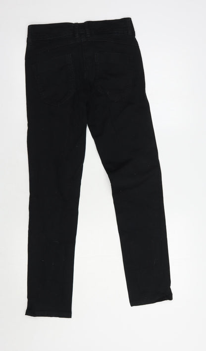 NEXT Girls Black  Cotton Skinny Jeans Size 13 Years  Regular Button