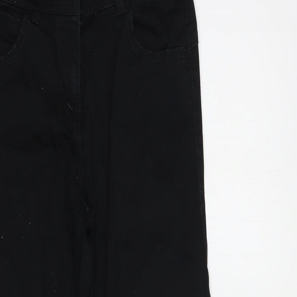 NEXT Girls Black  Cotton Skinny Jeans Size 13 Years  Regular Button