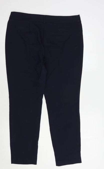 Womens UK Size 12 Papaya Regular Fit Dress Pants Blue Trousers