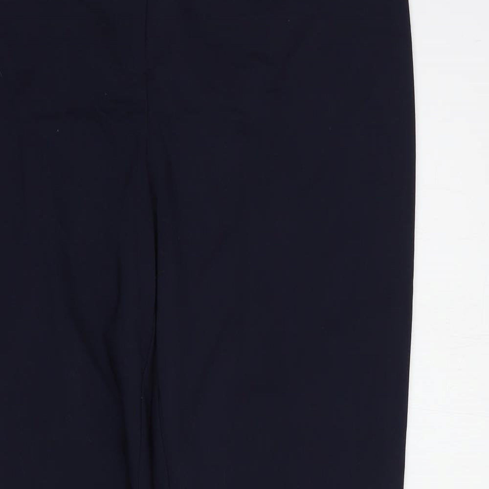 Womens UK Size 12 Papaya Regular Fit Dress Pants Blue Trousers