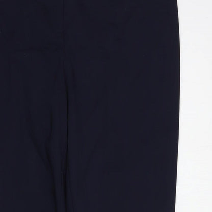 Womens UK Size 12 Papaya Regular Fit Dress Pants Blue Trousers