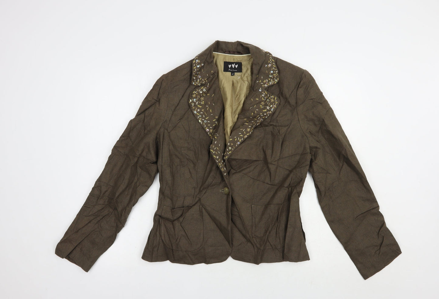 Womens UK Size 14 Per Una Brown Jacket