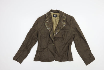 Womens UK Size 14 Per Una Brown Jacket
