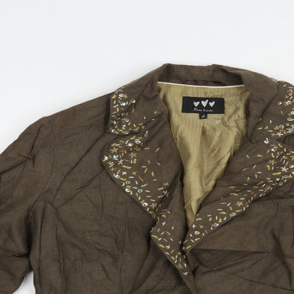 Womens UK Size 14 Per Una Brown Jacket