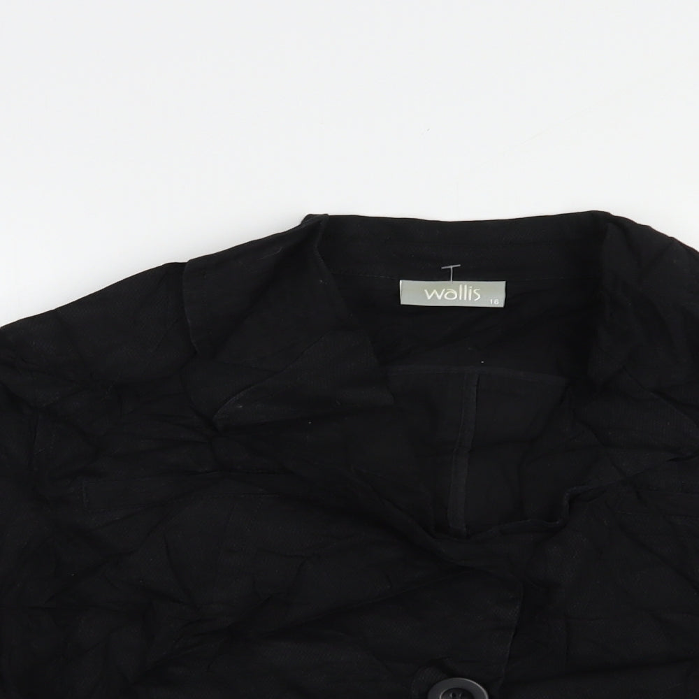 Womens UK Size 16 Wallis Black Jacket