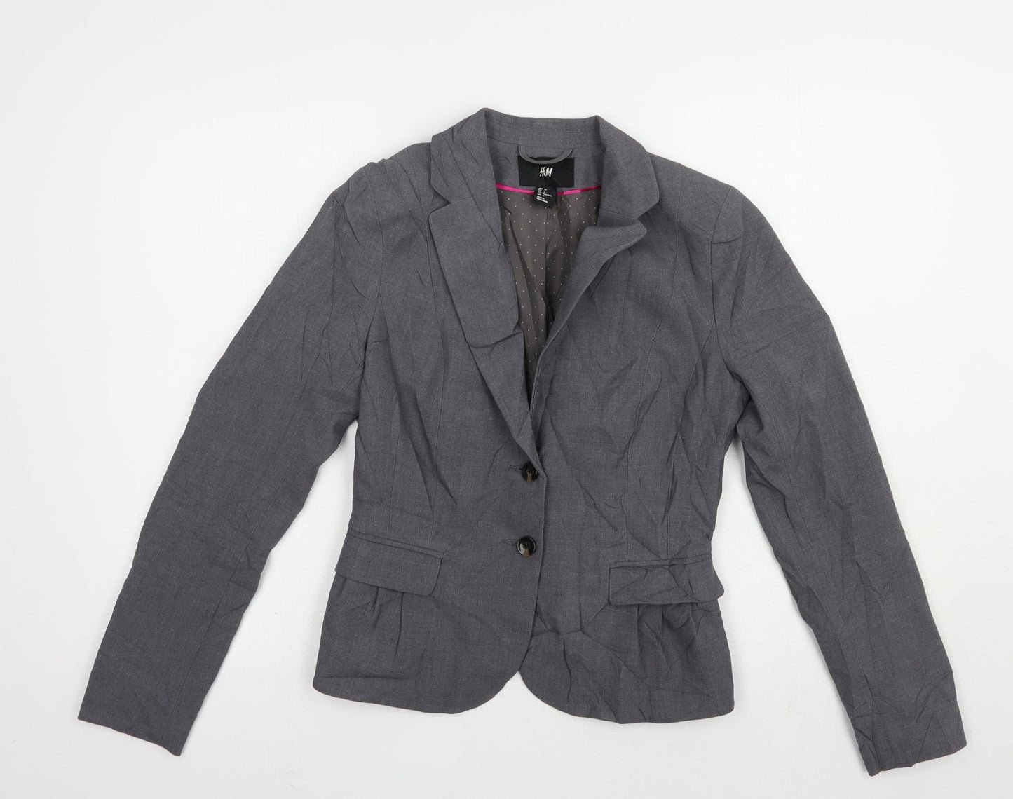 Womens UK Size 8 H&M Grey Jacket