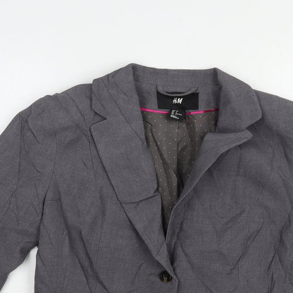 Womens UK Size 8 H&M Grey Jacket