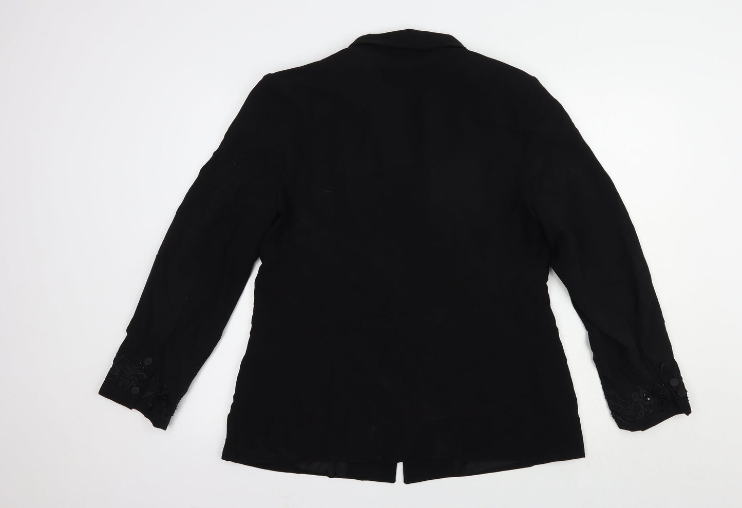 Mosaic Womens Black   Jacket Blazer Size 16  Button