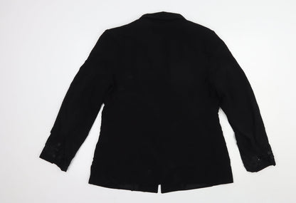 Mosaic Womens Black   Jacket Blazer Size 16  Button