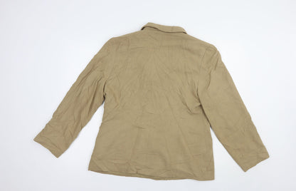 BHS Womens Beige   Jacket Blazer Size 16  Button