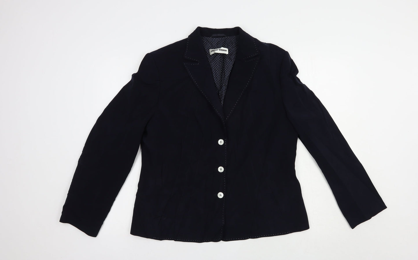 Gerry Weber Womens Blue   Jacket Blazer Size 16  Button